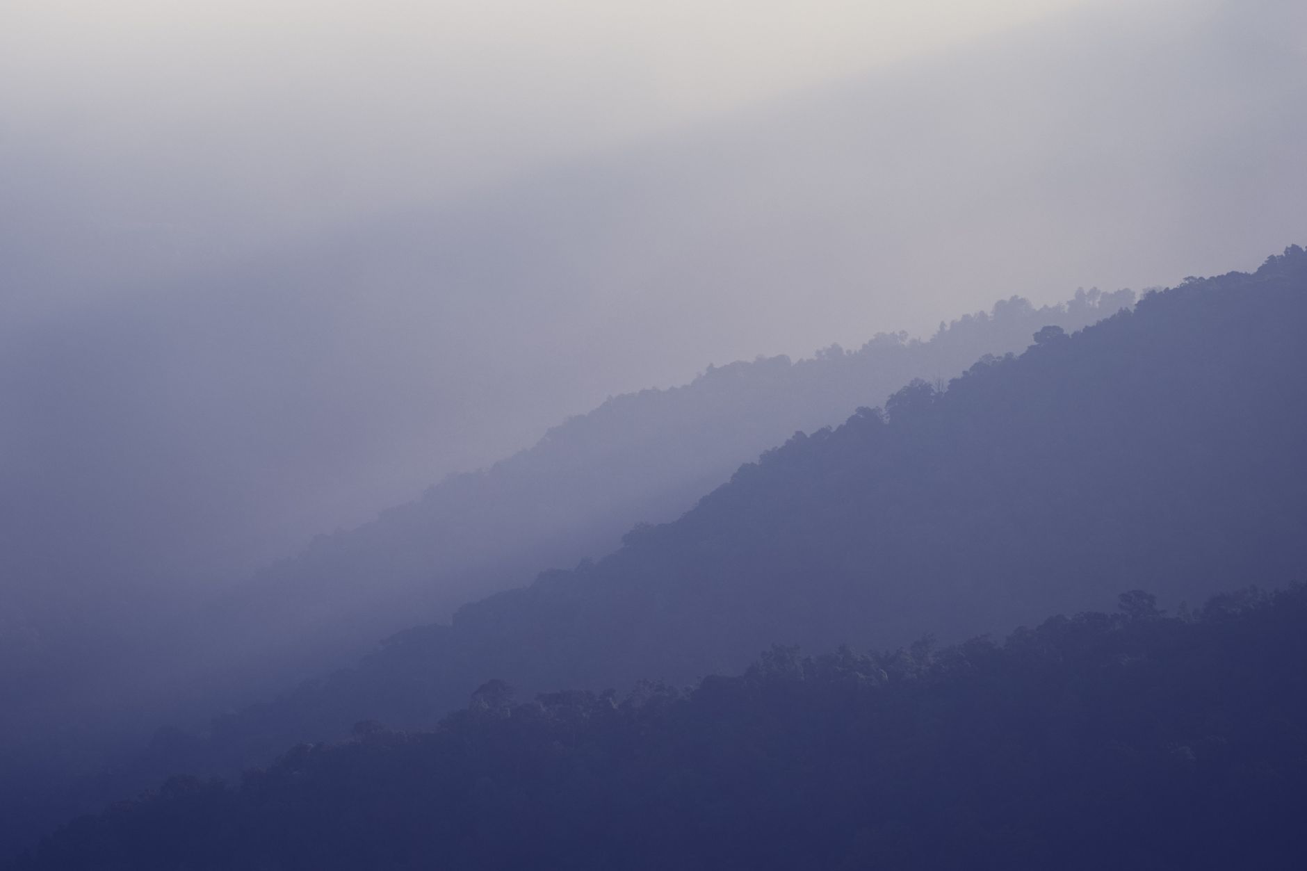 Atmospheric wild landscape travel view